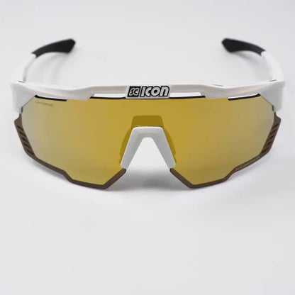 Brille SCICON AEROSHADE KUNKEN Weiß Multimirror Bronze