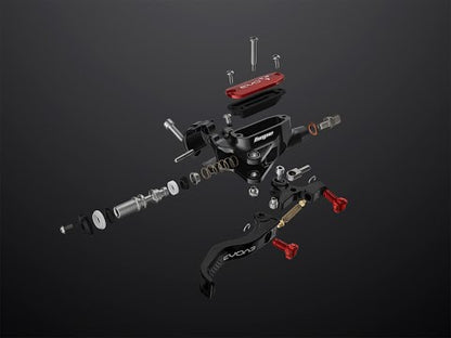 Vorderbremse HOPE TECH 4 EVO GR4 Schwarz/Rauchgrau