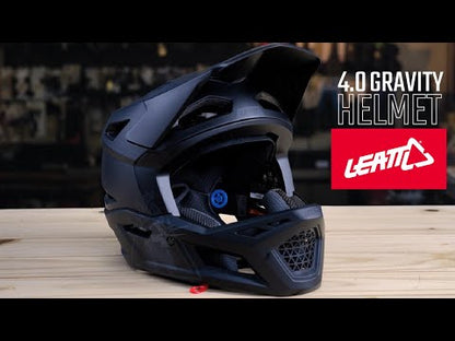 Mountainbike-Helm LEATT MTB GRAVITY 4.0 Schwarz