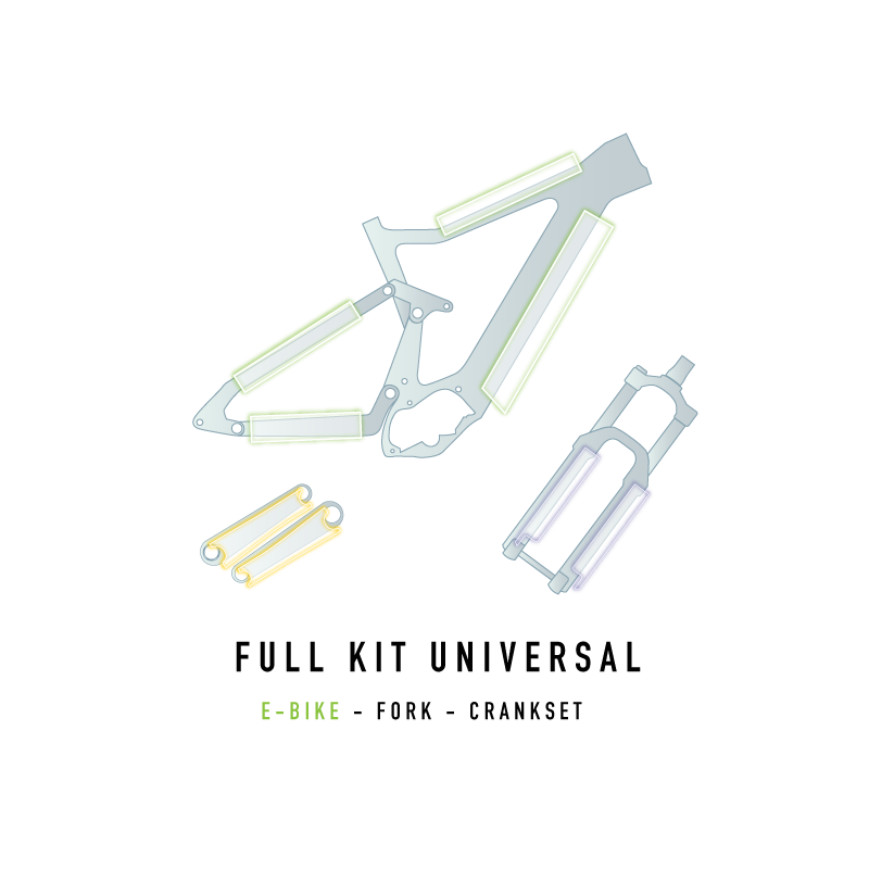 Protection de Cadre MONKEY'S SAUCE FULL UNIVERSAL E-Bike Brillant