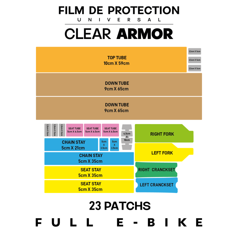 Protection de Cadre MONKEY'S SAUCE FULL UNIVERSAL E-Bike Matt