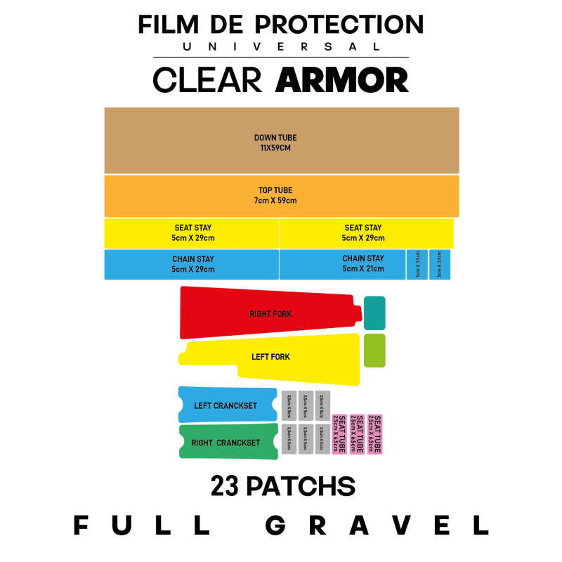 Protection de Cadre MONKEY'S SAUCE FULL UNIVERSAL Route Matt