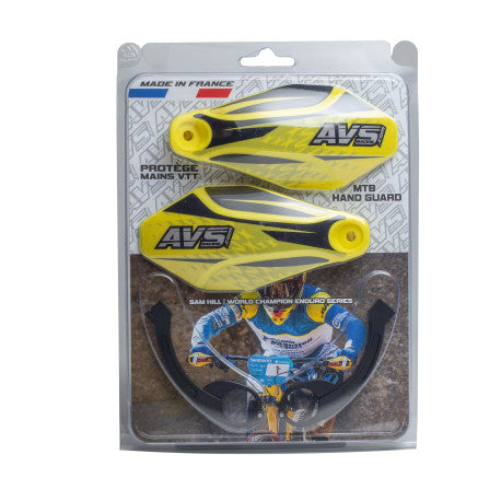 Handschutz AVS KIT DECO Alu-Pfote Gelb/Schwarz