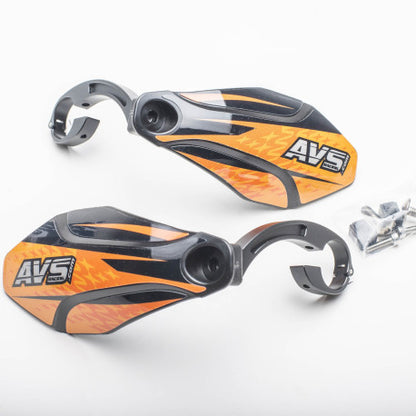 Handschützer AVS KIT DECO Alu-Lasche Orange/Schwarz