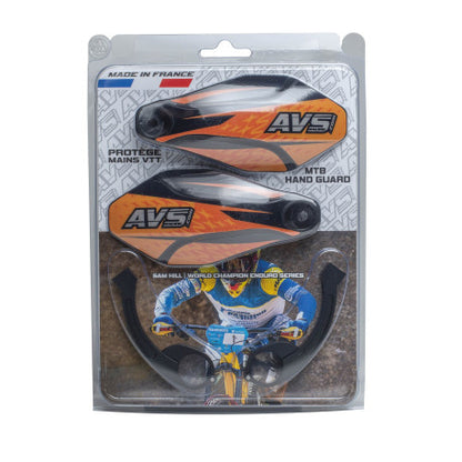 Handschützer AVS KIT DECO Alu-Lasche Orange/Schwarz
