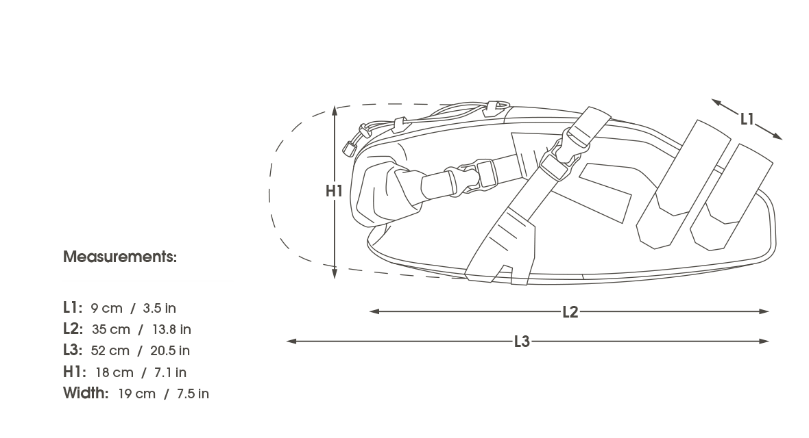 APIDURA EXPEDITION SADDLE PACK 17 L Satteltasche Schwarz