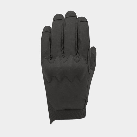 Handschuhe RACER HIVER D3O IMPERMEABLE Schwarz/Schwarz