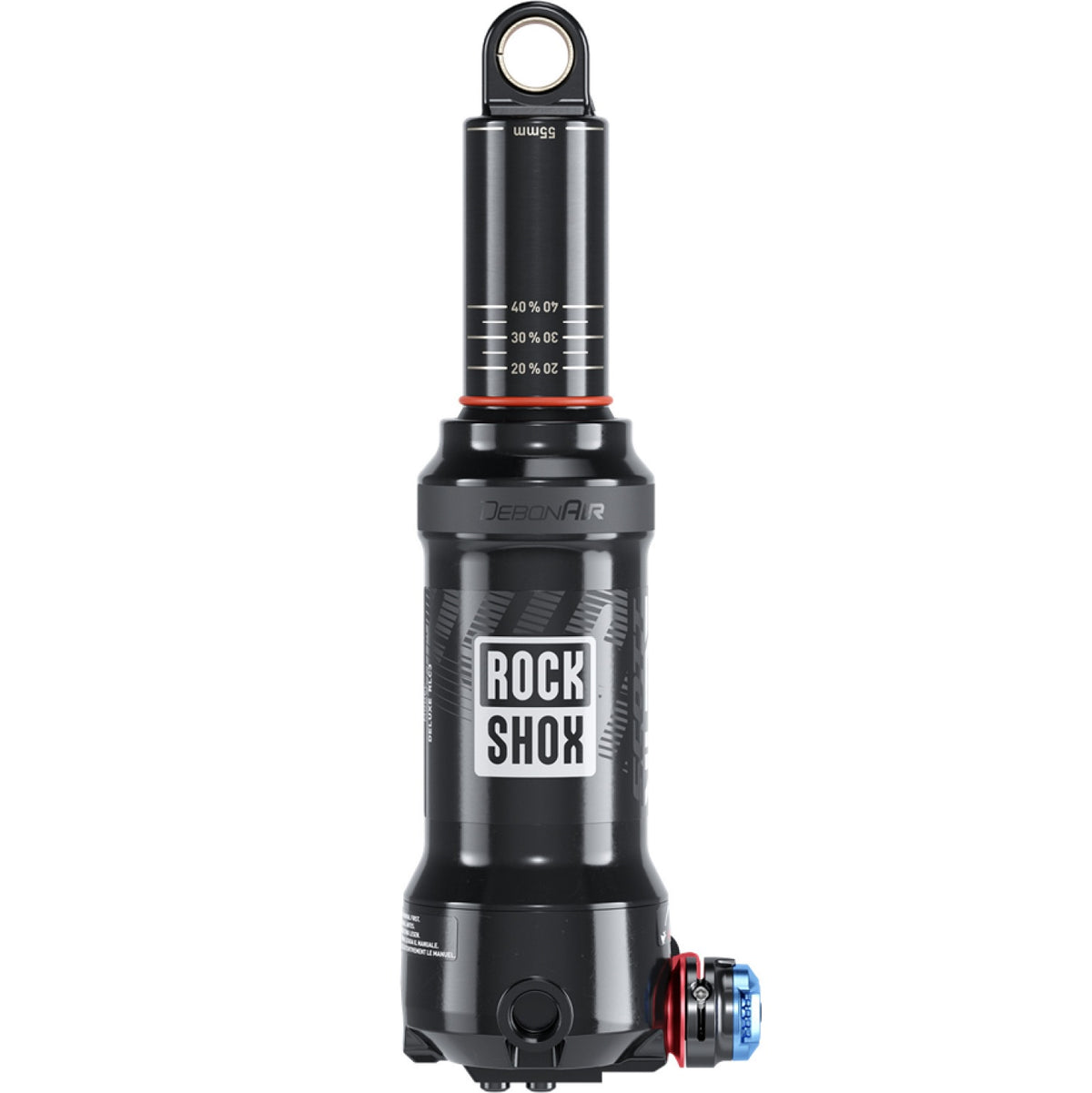 ROCKSHOX DELUXE NUDE RLC3 DEBONAIR Dämpfer, 1 Token/1 Token Sealhead Mid Reb/Mid Comp für Scott Spark/Genius