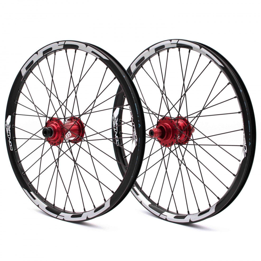 Laufrad-Paar PRIDE 20" (406mm) Control V1 Disc Achsen 20/10mm Rot