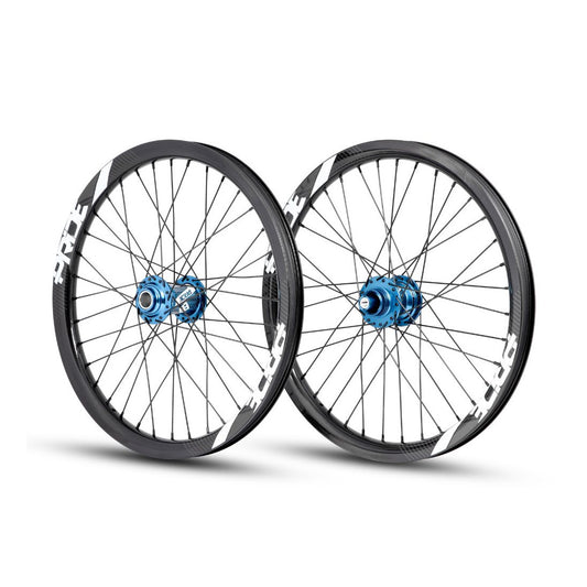 Laufradsatz PRIDE 20" (406mm) Carbon Gravity Gloss Disc / Pride Control Achsen 20/10mm Blau