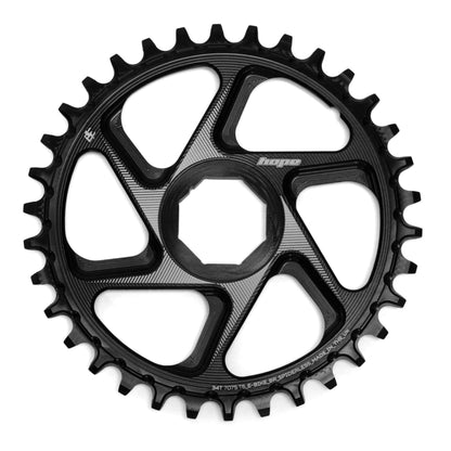 Mono-Kettenblatt HOPE R22 9/10/11/12V Direct Mount E-Bike BROSE Schwarz