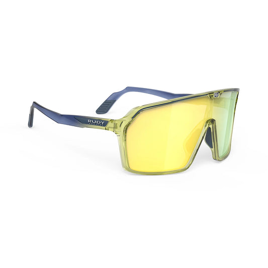 Brille RUDY PROJECT SPINSHIELD Crystal Blau/Gelb Gläser RP Optics Multilaser Yellow