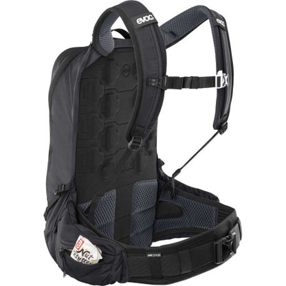 Rucksack mit Rückenprotektor EVOC TRAIL PRO BLACKLINE 16 L Schwarz