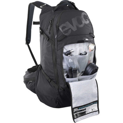 Rucksack mit Rückenprotektor EVOC TRAIL PRO BLACKLINE 26 L Schwarz