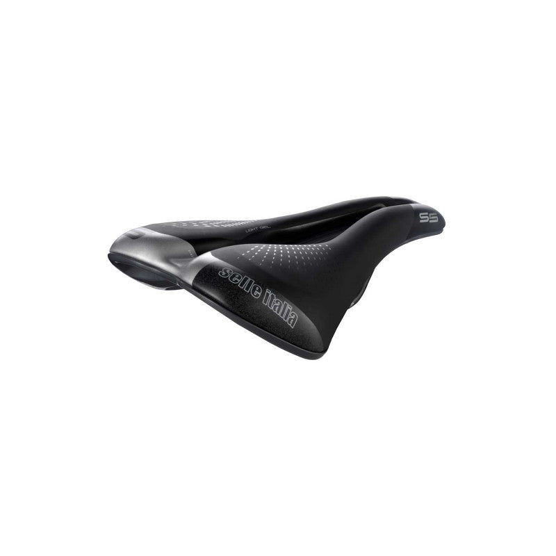 Sattel SELLE ITALIA S 5 LADY SUPERFLOW L für Damen, Fec-Schienen, schwarz