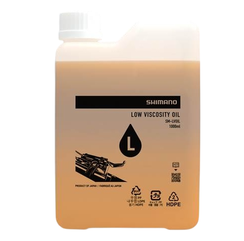 SHIMANO mineralische Bremsflüssigkeit mit niedriger Viskosität (1L)