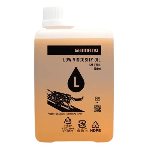 SHIMANO mineralische Bremsflüssigkeit mit niedriger Viskosität (500 ml)