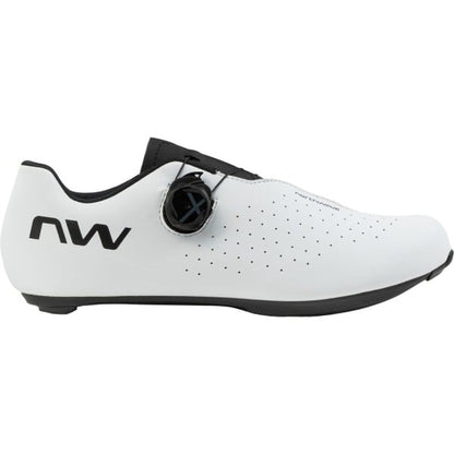 NORTHWAVE SONIC PLUS WIDE Rennradschuhe Weiß/Schwarz