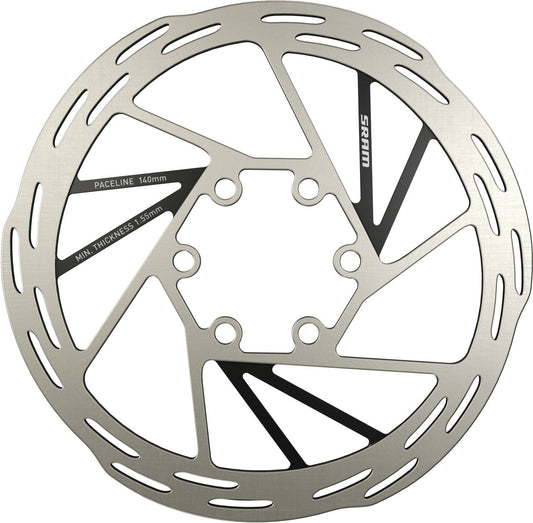SRAM PACELINE 6-Loch-Scheibe, Silber/Schwarz
