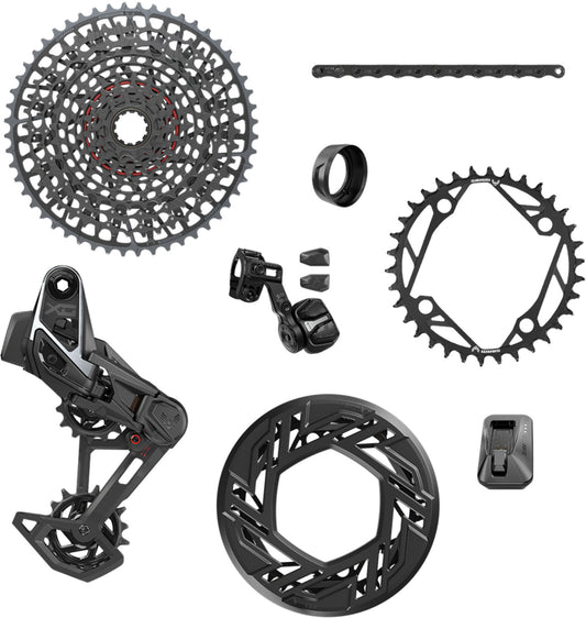 SRAM X0 EAGLE E-MTB 104BCD AXS T-TYPE Schaltgruppe, 36 Zähne, 10–52, USB-C