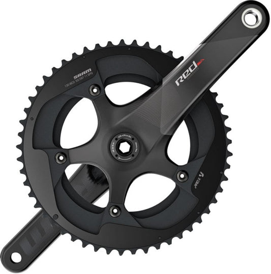 SRAM RED BB386 Zweifach-Kurbelgarnitur für 11 Gänge, Schwarz