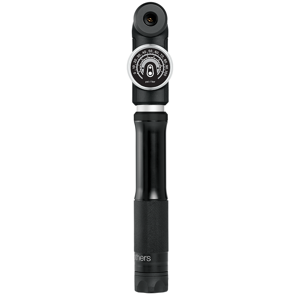 Pompe à Main CRANKBROTHERS STERLING S Manomètre Midnight Edition