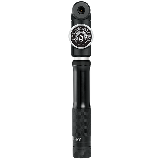 CRANKBROTHERS STERLING S Handpumpe mit Manometer Midnight Edition