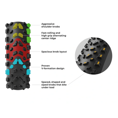 Reifen VITTORIA SYERRA TRAIL 29x2.40 4C Graphene 2.0 Tubeless Ready Faltbar Beige