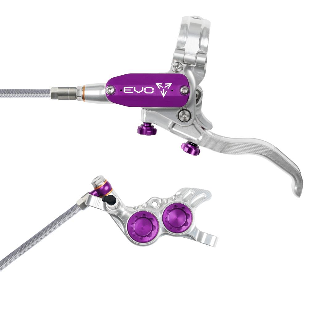 HOPE TECH 4 EVO GR4 Aviation Vorderradbremse Silber/Violett