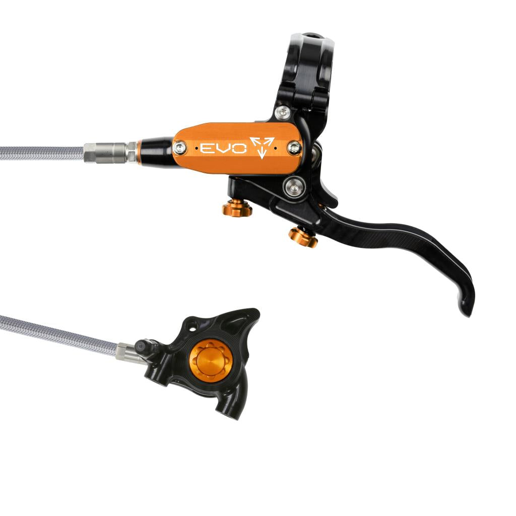 HOPE TECH 4 EVO X2 FM Aviation Vorderradbremse Schwarz/Orange