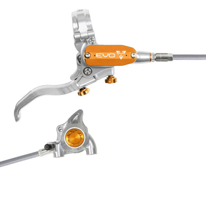 Hinterbremse HOPE TECH 4 EVO X2 FM Aviation Silber/Orange