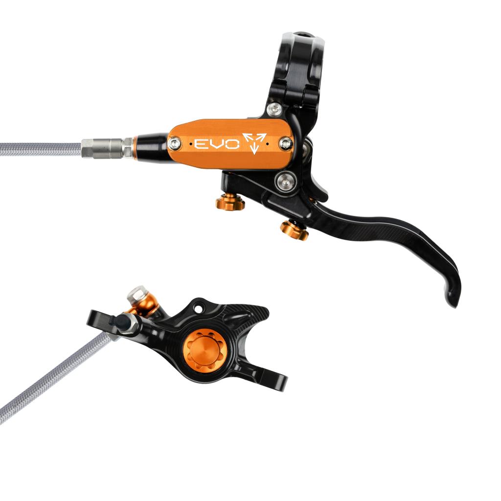 HOPE TECH 4 EVO X2 PM Aviation Vorderradbremse Schwarz/Orange