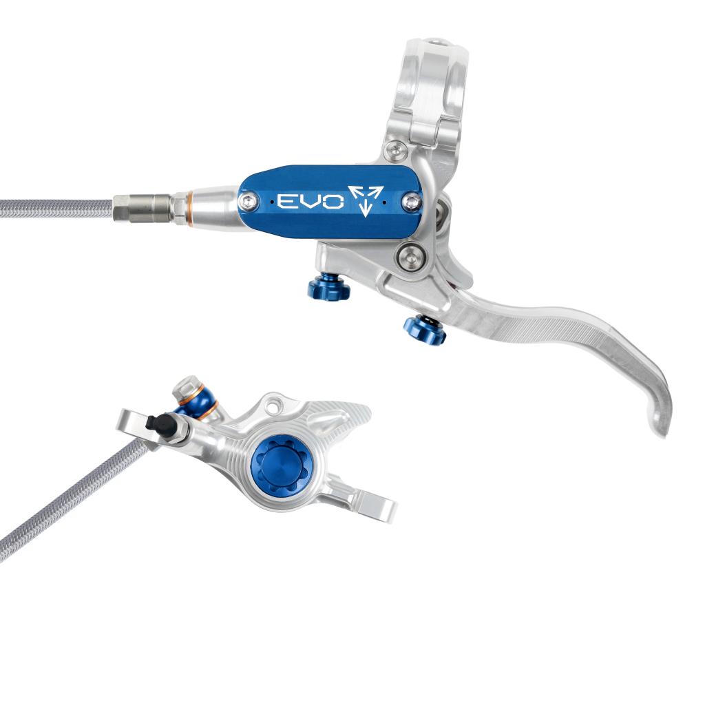 HOPE TECH 4 EVO X2 PM Aviation Vorderradbremse Silber/Blau