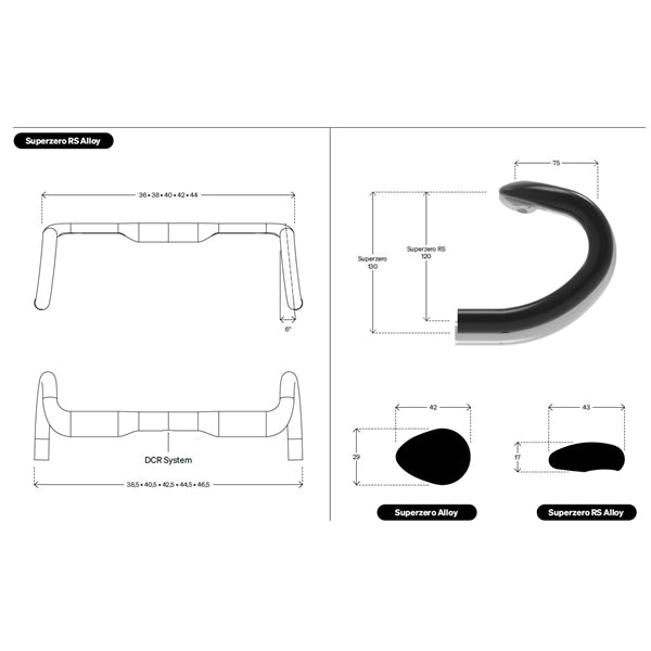 Kleiderbügel DEDA SUPERZERO RS ALU POB Finish