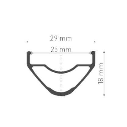 Laufradsatz DT SWISS XR 1700 SPLINE 25 mm 29" 15x110/12x148 mm Boost