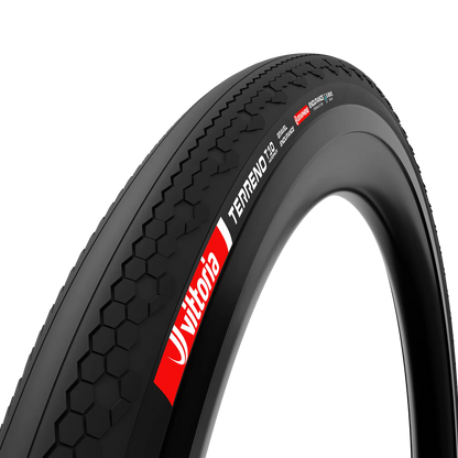 Reifen VITTORIA TERRENO T10 HARDPACK Gravel Endurance Tubeless Ready Faltbar Schwarz