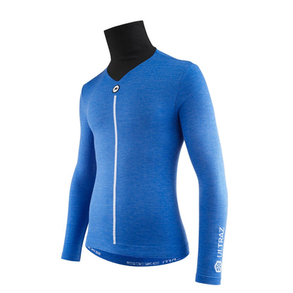 Unterhemd ASSOS ULTRAZ WINTER SKIN P1 Lange Ärmel Blau