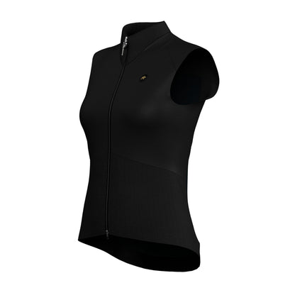 Ärmelloses Gilet ASSOS UMA GTV SPRING FALL S11 Damen Schwarz