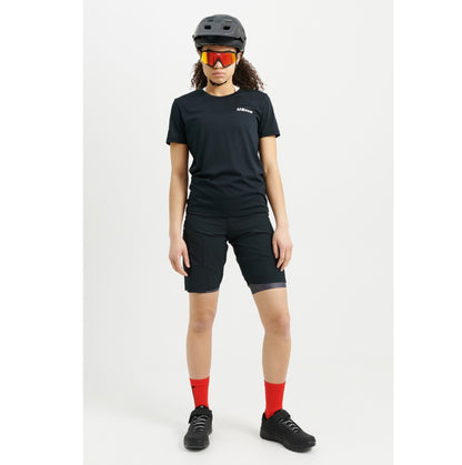 Short USWE HYBRID MTB Damen Schwarz