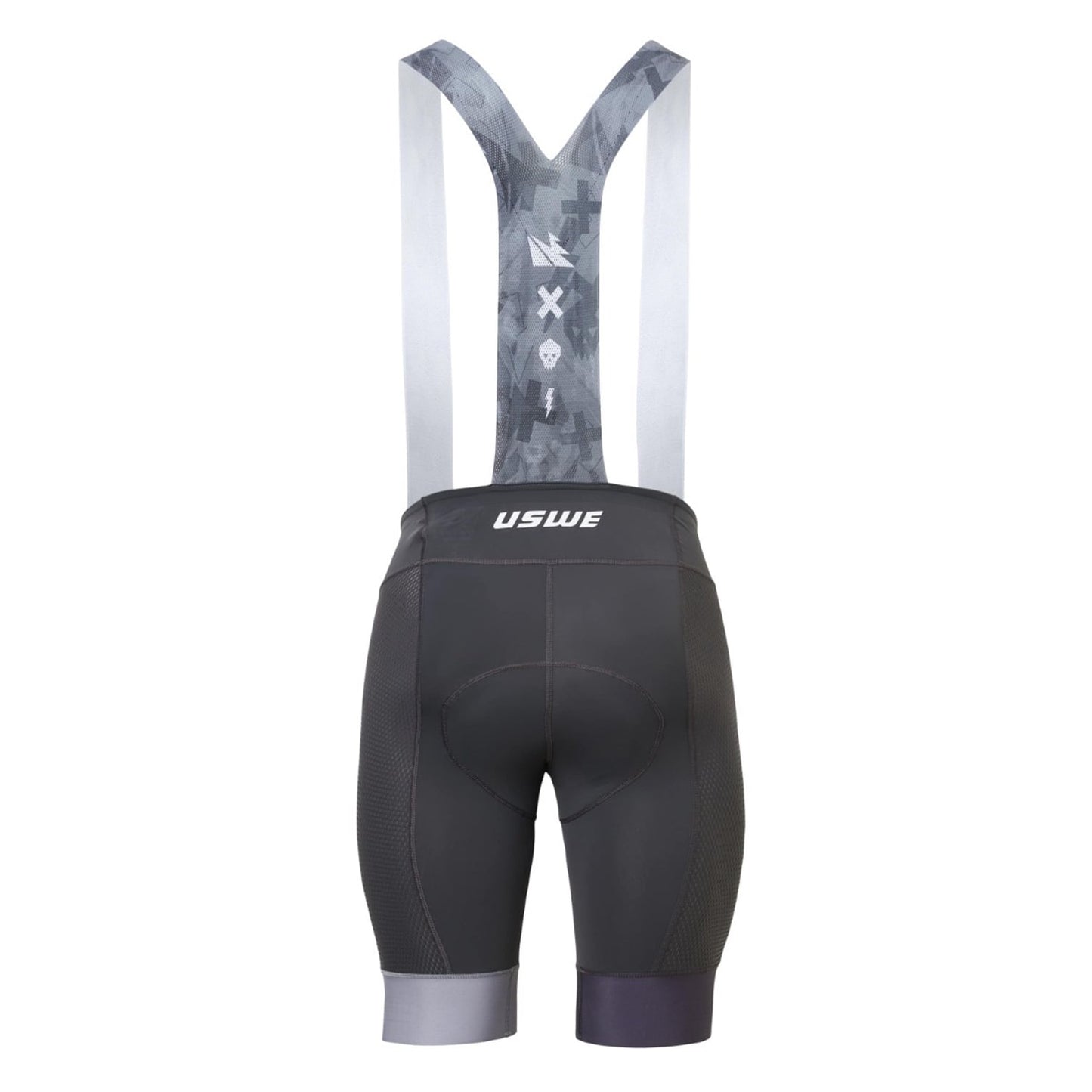 USWE VENT GRAVEL Kurze Trägerhose Schwarz/ Grau
