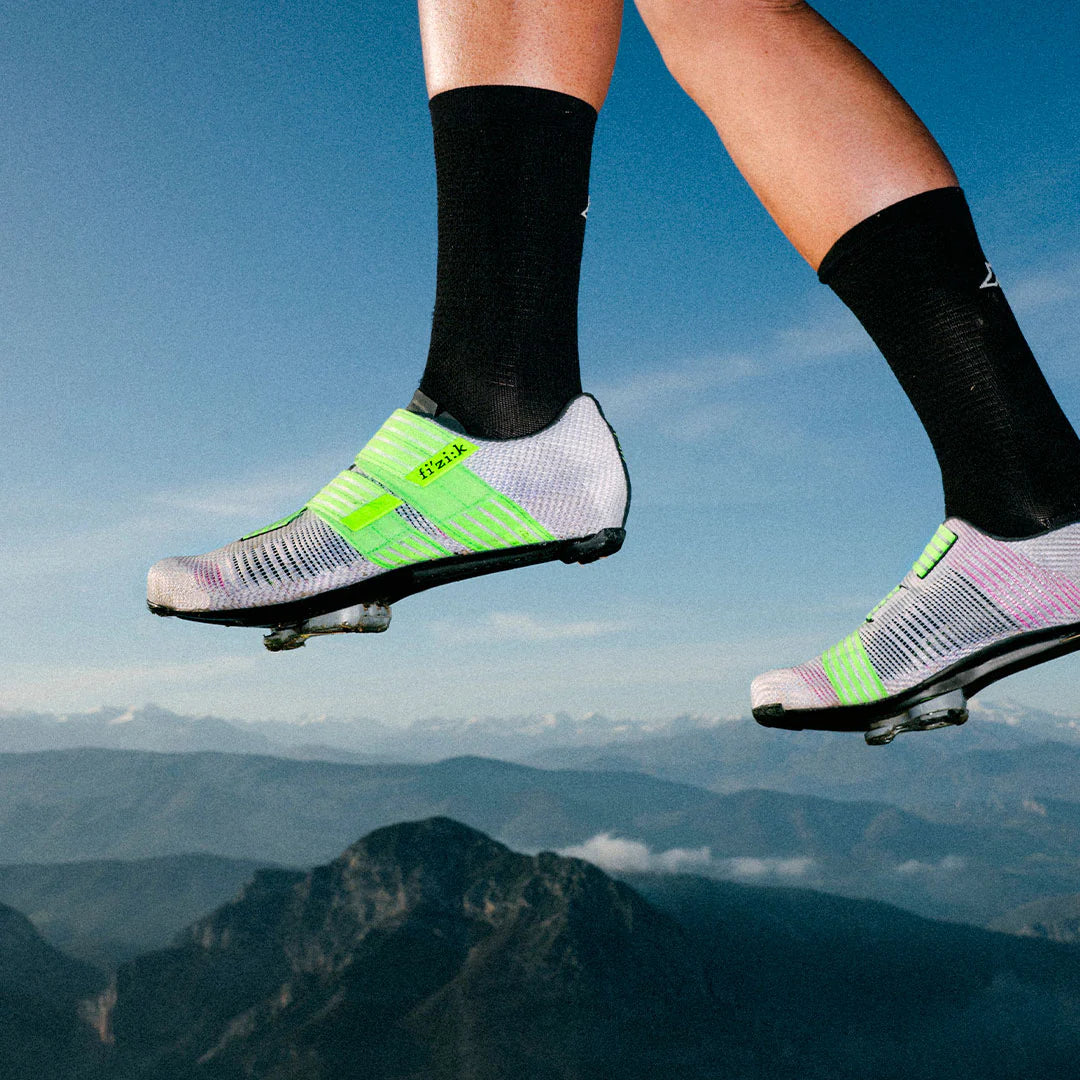 FIZIK VENTO POWERSTRAP R2 Rennradschuhe, Violett/Grün