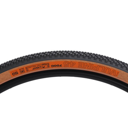 Reifen WTB VULPINE TCS LIGHT FAST ROLLING DUAL DNA SG2 120tpi 700x45c Tubeless Ready Beige
