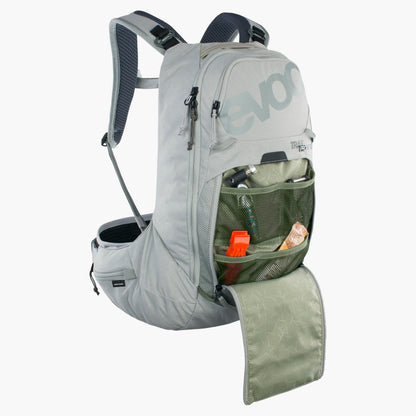 EVOC TRAIL PRO SF 12L Rucksack mit Rückenprotektor Grau – Ansicht 4