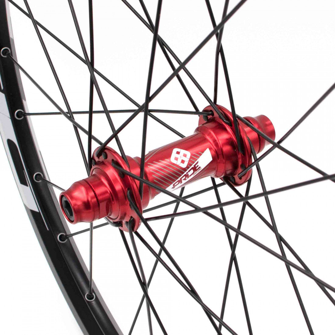 Laufradsatz PRIDE 20" (451mm) Control V1 Disc Achsen 10/15mm Rot