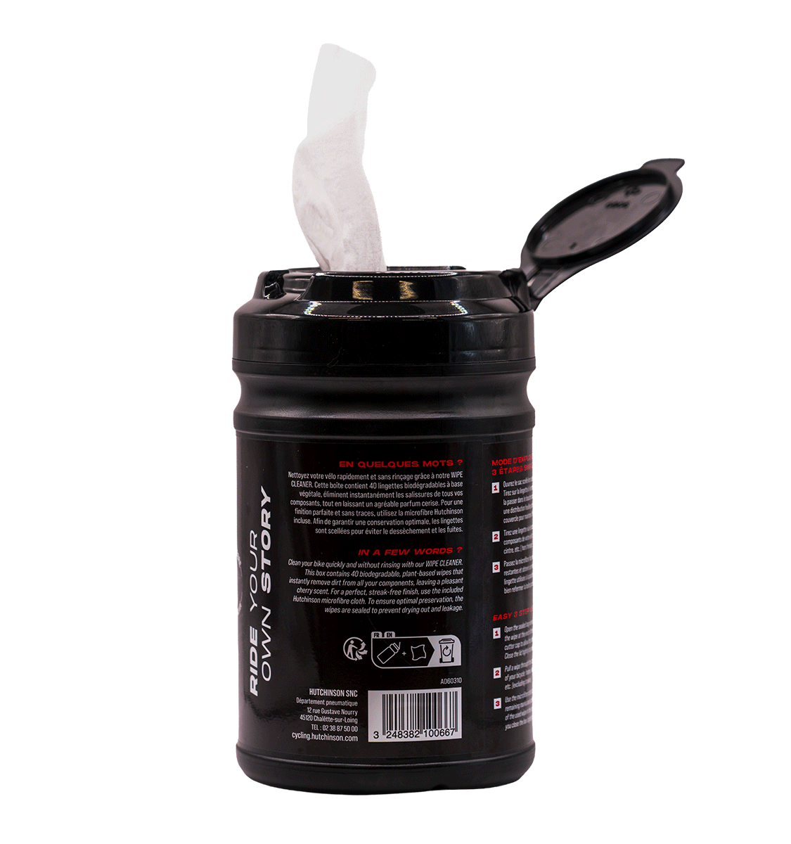 Reinigungstücher HUTCHINSON WIPE CLEANER x40 + 1 Mikrofaser Cleaner