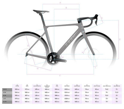 Kit Rahmen ZEEN X-RACE+Lenker ZEEN GRAVEL COMBO